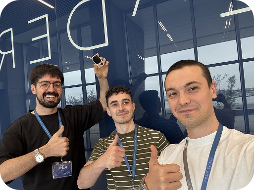 Onboarding day at the Kode office in Valencia, welcoming Pablo, the new ecosystem engineer